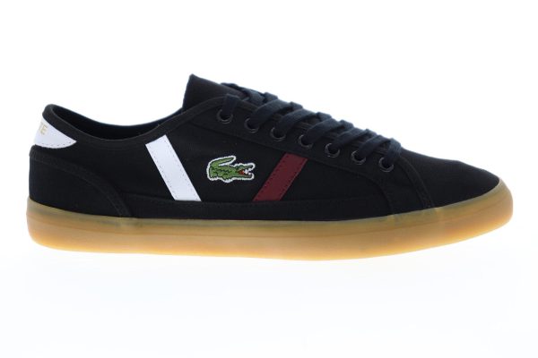 Lacoste Sideline 319 1 CMA Mens Black Canvas Low Top Lifestyle Sneakers Shoes Online Hot Sale