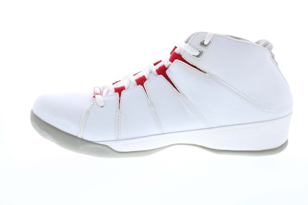 Converse Conv For Three Mid 102619 Mens White Leather Basketball Sneakers Shoes Online Hot Sale - Image 5