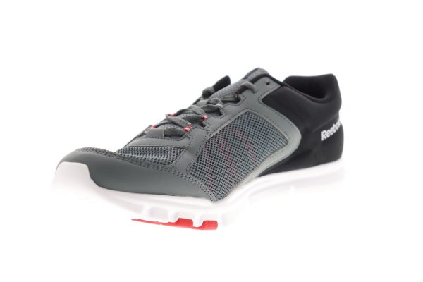 Reebok Yourflex Train 9.0 MT Mens Gray Low Top Athletic Cross Training Shoes For Cheap - Image 4