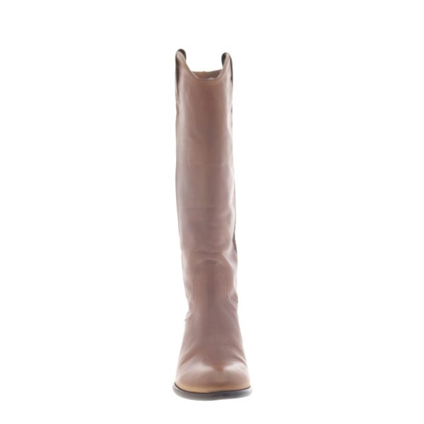 Frye Carson Pull On 70832 Womens Brown Leather Casual Dress Boots Hot on Sale - Image 3