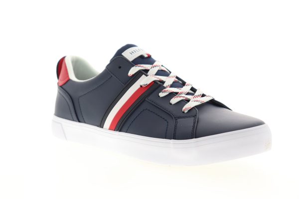 Tommy Hilfiger Rolo TMROLO Mens Blue Low Top Lace Up Designer Sneakers Shoes on Sale - Image 2