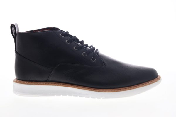 Ben Sherman Nu Casual Chukka BNMS19011 Mens Black Leather Lace Up Chukkas Boots For Sale
