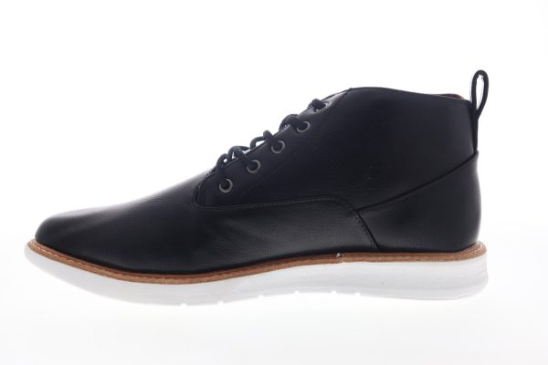 Ben Sherman Nu Casual Chukka BNMS19011 Mens Black Leather Lace Up Chukkas Boots For Sale - Image 5