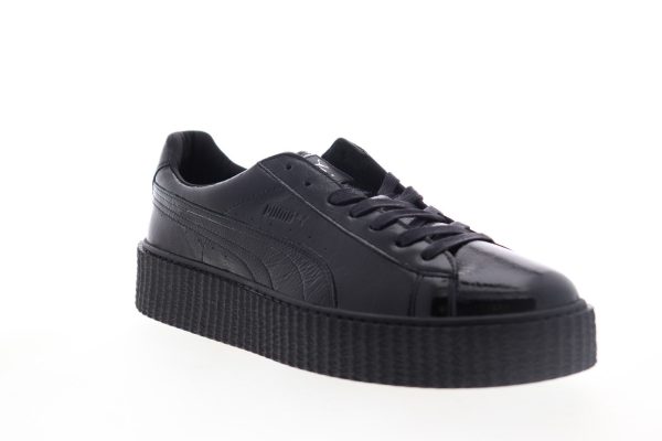 Puma Creeper Cracked Leather 36464101 Mens Black Lifestyle Sneakers Shoes Fashion - Image 2