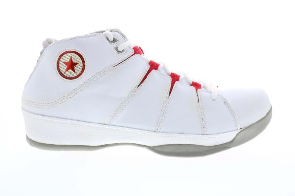 Converse Conv For Three Mid 102619 Mens White Leather Basketball Sneakers Shoes Online Hot Sale