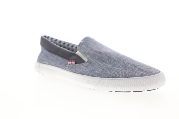 Ben Sherman Pete Slip On BNM00004 Mens Blue Canvas Lifestyle Sneakers Shoes Online Hot Sale - Image 2