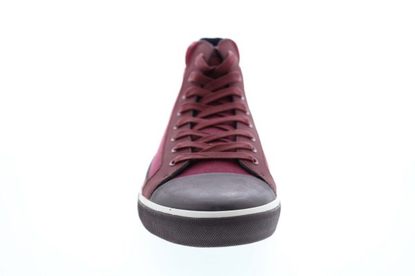 Original Penguin Lane OP100304M Mens Burgundy Canvas Lifestyle Sneakers Shoes Sale - Image 3