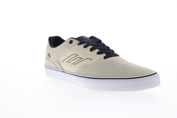 Emerica The Low Vulc Slam Victor Mens Beige Tan Suede Skate Sneakers Shoes For Discount - Image 2