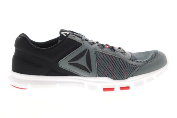 Reebok Yourflex Train 9.0 MT Mens Gray Low Top Athletic Cross Training Shoes For Cheap