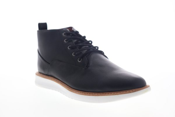 Ben Sherman Nu Casual Chukka BNMS19011 Mens Black Leather Lace Up Chukkas Boots For Sale - Image 2