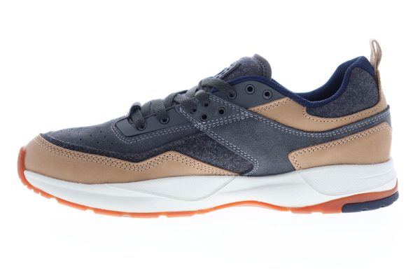 DC E.Tribeka SE ADYS700142 Mens Gray Leather Low Top Skate Sneakers Shoes Supply - Image 5