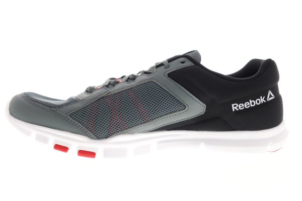 Reebok Yourflex Train 9.0 MT Mens Gray Low Top Athletic Cross Training Shoes For Cheap - Image 5