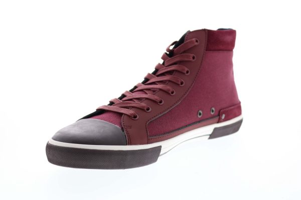 Original Penguin Lane OP100304M Mens Burgundy Canvas Lifestyle Sneakers Shoes Sale - Image 4