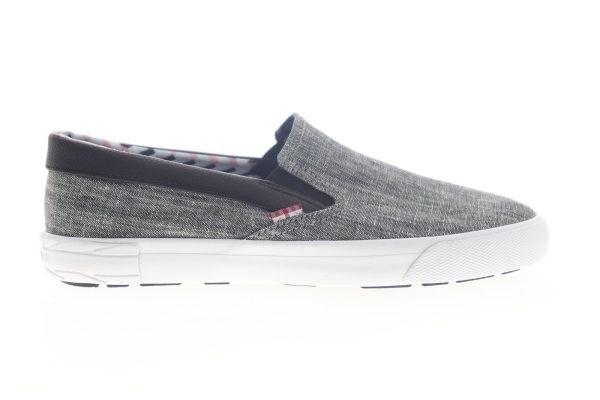 Ben Sherman Percy Slip On BNM00104 Mens Gray Canvas Lifestyle Sneakers Shoes Online Hot Sale