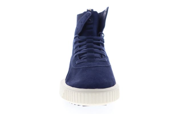 Puma Breaker Hi 36659903 Mens Blue Suede Lace Up Lifestyle Sneakers Shoes on Sale - Image 3