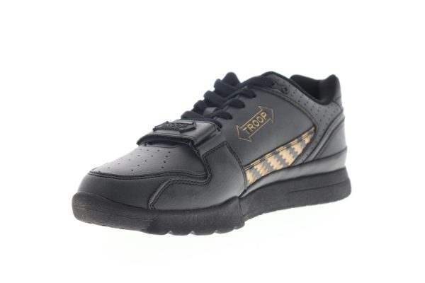 World Of Troop Cobra  1CM00662-040 Mens Black Leather Lifestyle Sneakers Shoes Online - Image 4