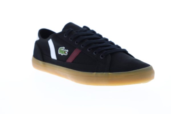 Lacoste Sideline 319 1 CMA Mens Black Canvas Low Top Lifestyle Sneakers Shoes Online Hot Sale - Image 2