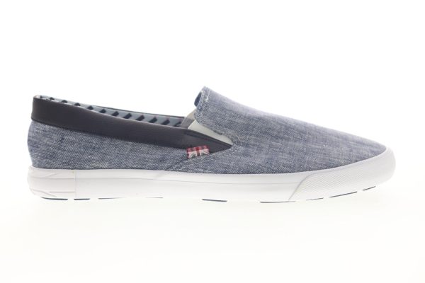 Ben Sherman Pete Slip On BNM00004 Mens Blue Canvas Lifestyle Sneakers Shoes Online Hot Sale