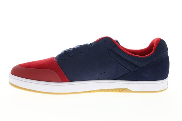 Etnies Marana Mens Red Blue Suede Low Top Lace Up Skate Sneakers Shoes Sale - Image 5
