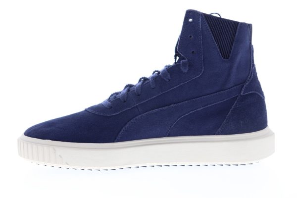 Puma Breaker Hi 36659903 Mens Blue Suede Lace Up Lifestyle Sneakers Shoes on Sale - Image 5