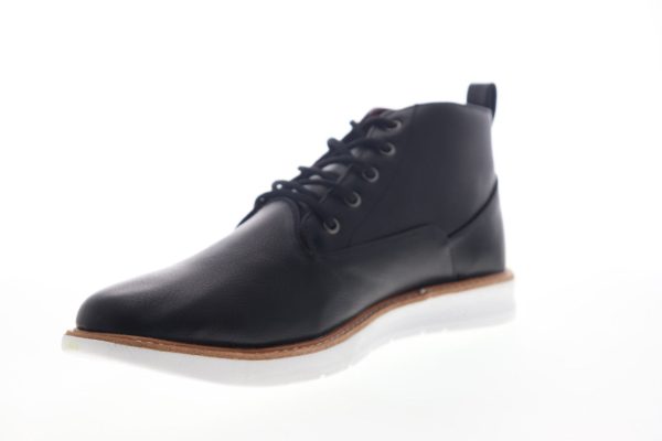 Ben Sherman Nu Casual Chukka BNMS19011 Mens Black Leather Lace Up Chukkas Boots For Sale - Image 4
