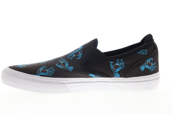 Emerica Wino G6 Slip-On X Santa Cruz Mens Black Suede Low Top Sneakers Shoes For Sale - Image 5