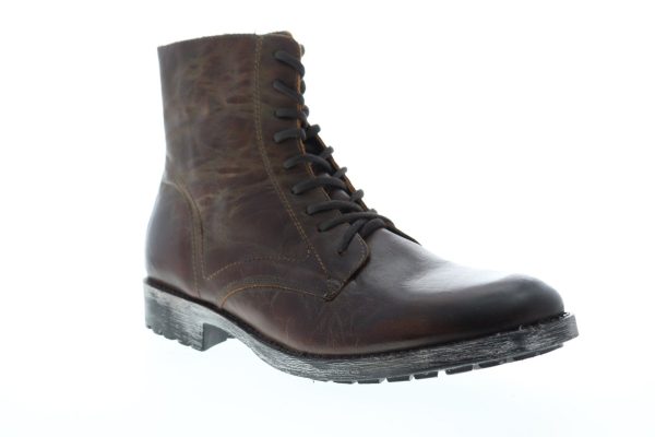 Steve Madden Transit Mens Brown Leather Zipper Casual Dress Boots on Sale - Image 2