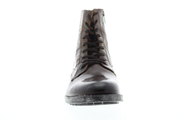 Steve Madden Transit Mens Brown Leather Zipper Casual Dress Boots on Sale - Image 3
