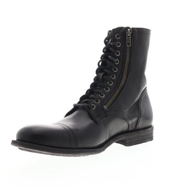 Frye Tyler Double Zip 86083 Mens Black Leather Zipper Casual Dress Boots For Sale - Image 4