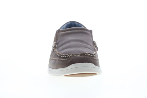 Tommy Bahama Paradise Around TB7F00141 Mens Brown Leather Casual Loafers Shoes Sale - Image 3