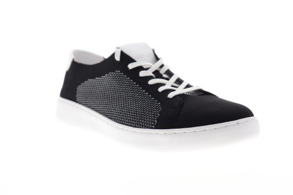Calvin Klein Freeport Knit 34F1287-BLK Mens Black Canvas Designer Sneakers Shoes Online now - Image 2