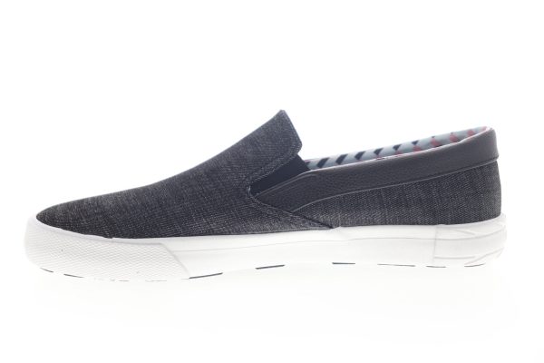 Ben Sherman Pete Slip On BNM00004 Mens Black Canvas Lifestyle Sneakers Shoes on Sale - Image 5
