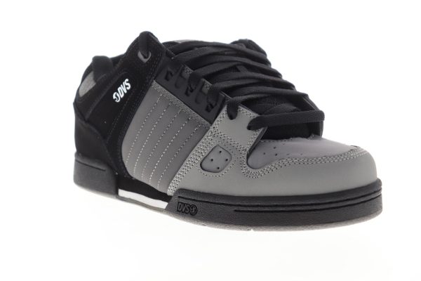 DVS Celsius Mens Gray Leather Lace Up Skate Sneakers Shoes Hot on Sale - Image 2