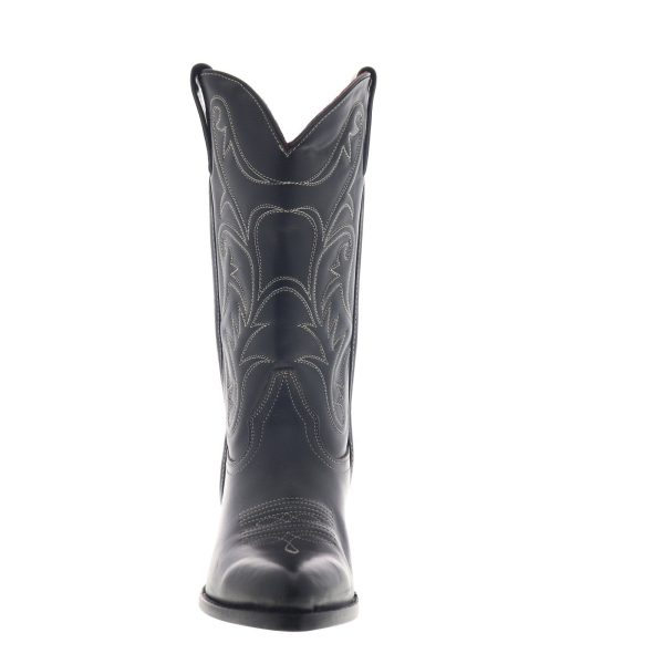 Frye Bruce Pull On 78402 Womens Black Leather Slip On Cowboy Western Boots Supply - Image 3