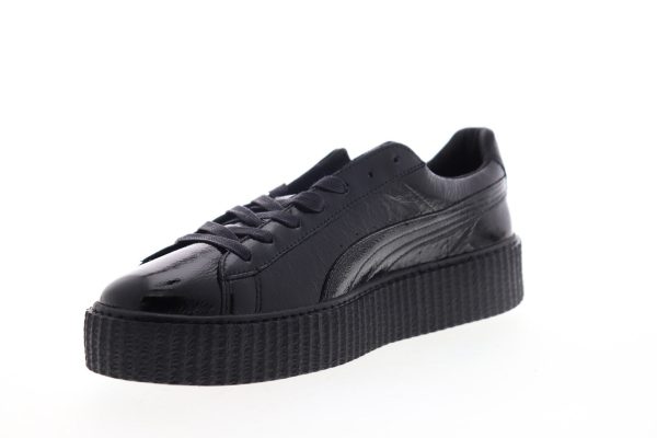 Puma Creeper Cracked Leather 36464101 Mens Black Lifestyle Sneakers Shoes Fashion - Image 4