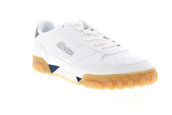 Ellesse Tanker LO 613666 Mens White Leather Low Top Lifestyle Sneakers Shoes Cheap - Image 2