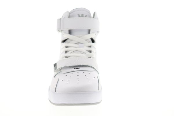 Supra Breaker 05893-126-M Mens White Leather Lace Up Skate Sneakers Shoes For Cheap - Image 3