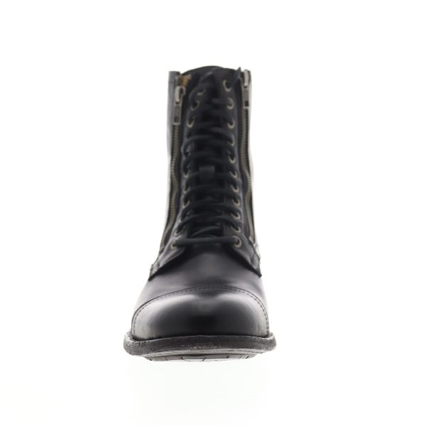 Frye Tyler Double Zip 86083 Mens Black Leather Zipper Casual Dress Boots For Sale - Image 3