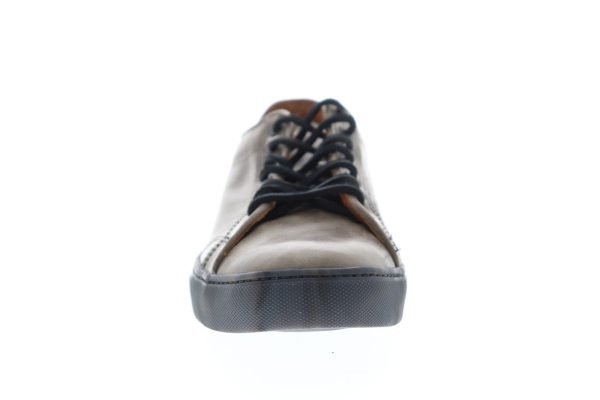 Frye Walker Low Lace 81234 Mens Gray Leather Lace Up Lifestyle Sneakers Shoes Hot on Sale - Image 3