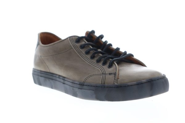 Frye Walker Low Lace 81234 Mens Gray Leather Lace Up Lifestyle Sneakers Shoes Hot on Sale - Image 2