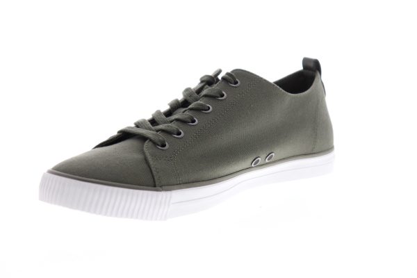 Calvin Klein Arnold 34S0369-MRY Mens Green Canvas Designer Sneakers Shoes Cheap - Image 4