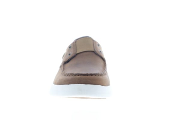 Tommy Bahama Aeonian TB8M00047 Mens Brown Leather Low Top Boat Shoes Loafers Discount - Image 3