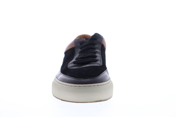Frye Clyde Low 80043 Mens Black Leather Lace Up Lifestyle Sneakers Shoes Hot on Sale - Image 3