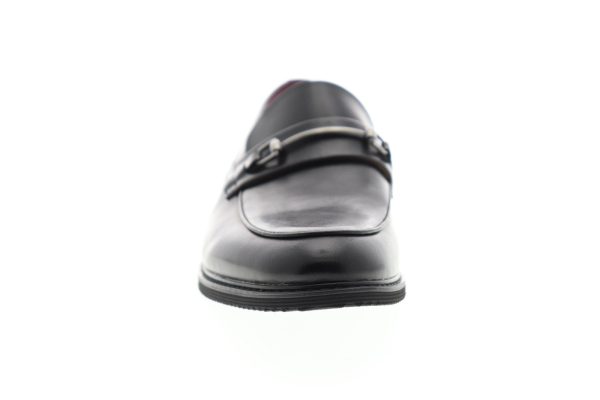 Steve Madden P-Orson Mens Black Leather Slip On Casual Loafers Shoes Fashion - Image 3