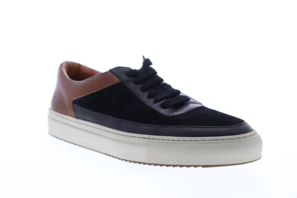 Frye Clyde Low 80043 Mens Black Leather Lace Up Lifestyle Sneakers Shoes Hot on Sale - Image 2