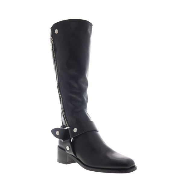 Frye Modern Harness Tall 70565 Womens Black Leather Casual Dress Boots Online Sale - Image 2