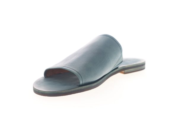 Frye Robin Slide 70162 Womens Blue Leather Sandals Slip On Slides Shoes on Sale - Image 4