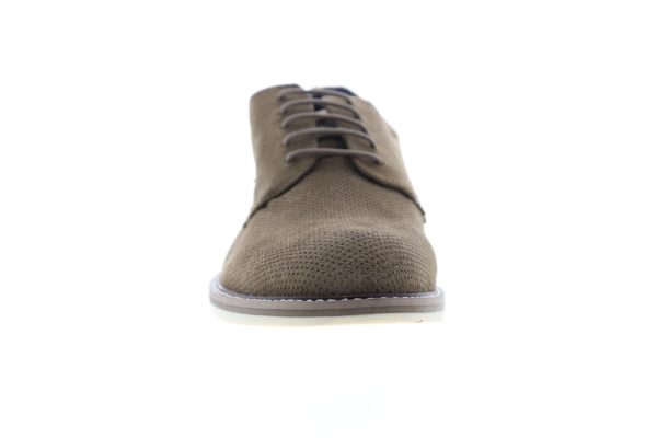 Steve Madden Thundarr Mens Brown Suede Lace Up Plain Toe Oxfords Shoes Discount - Image 3