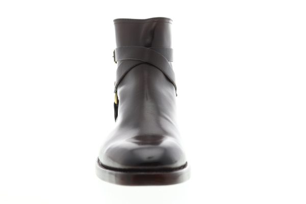 Frye Weston Cross Strap 85034 Mens Brown Leather Zipper Casual Dress Boots Hot on Sale - Image 3