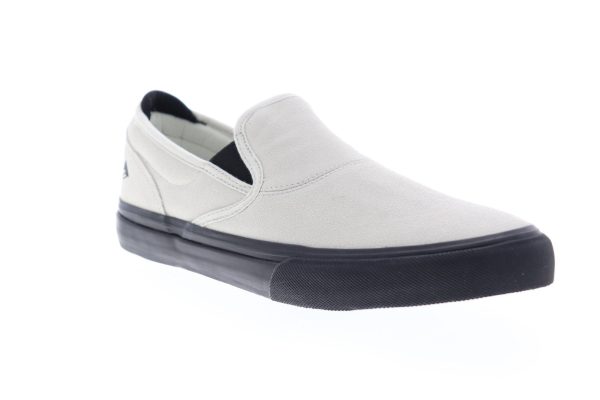 Emerica Wino G6 Slip On Mens White Suede Skate Inspired Sneakers Shoes Online Sale - Image 2